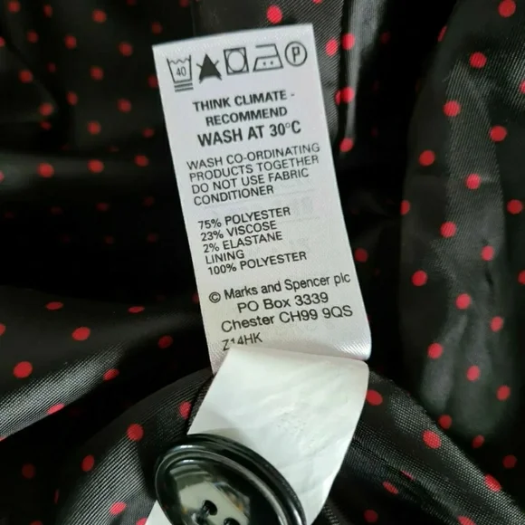 Marks & Spencer grey jacket size 12 blazer button fastening - Picture 7 of 7